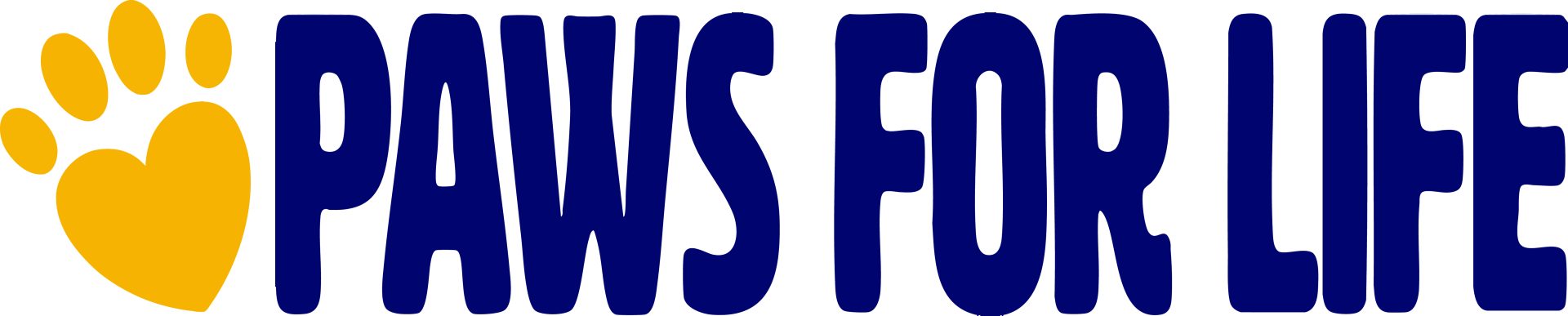 Paws for life Logo (2) Yellow JPG